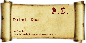 Muladi Dea névjegykártya